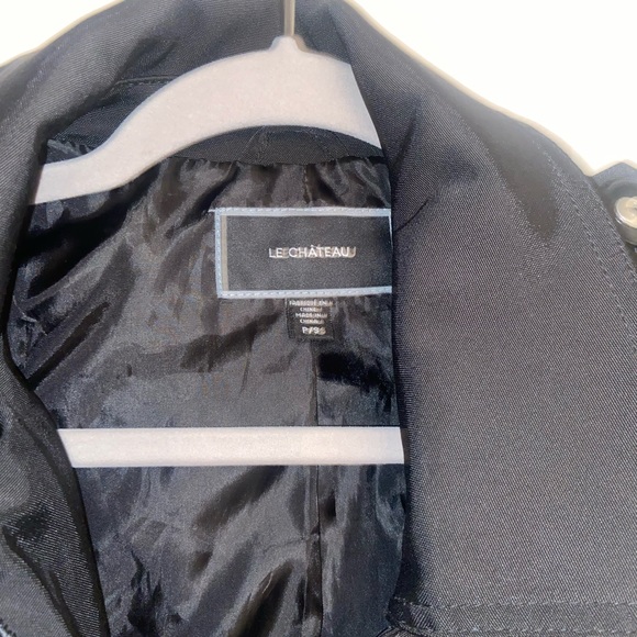 Black le château trench coat - Picture 2 of 5